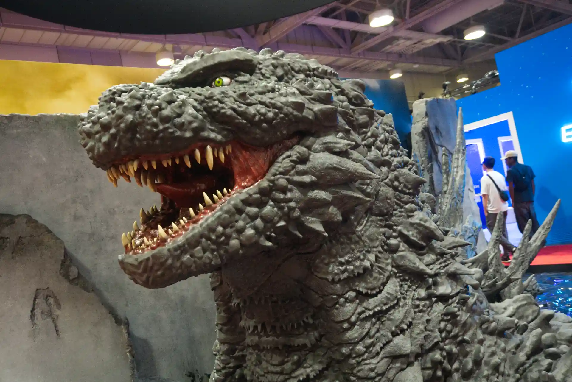Cineplex Godzilla Minus Zero and Hunger Games Sunrise on the Reaping themed photo opportunities at FAN EXPO Canada 2026