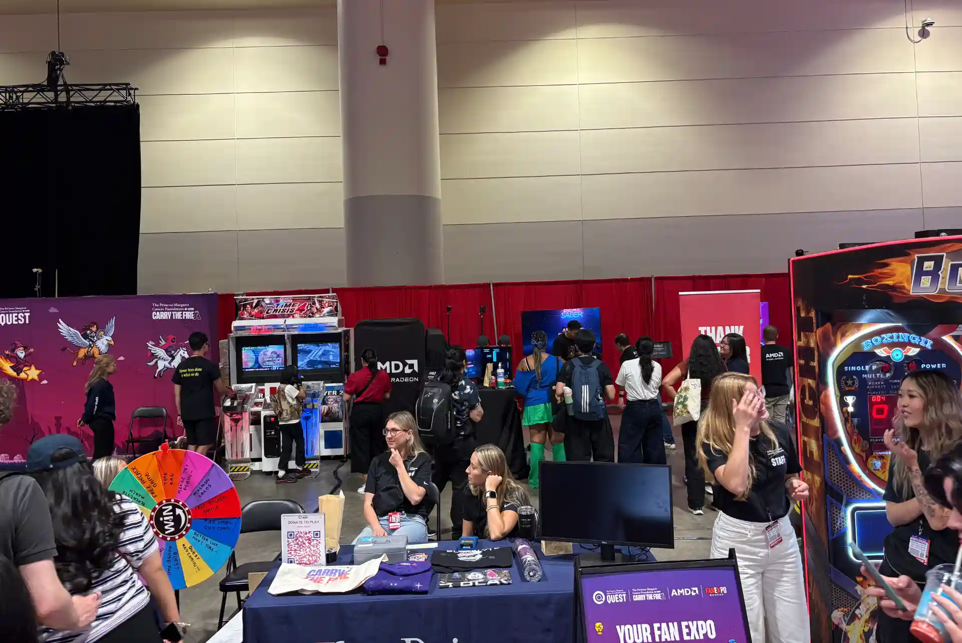 Princess Margaret Cancer Foundation Charity Arcade gaming experience at FAN EXPO Canada 2026