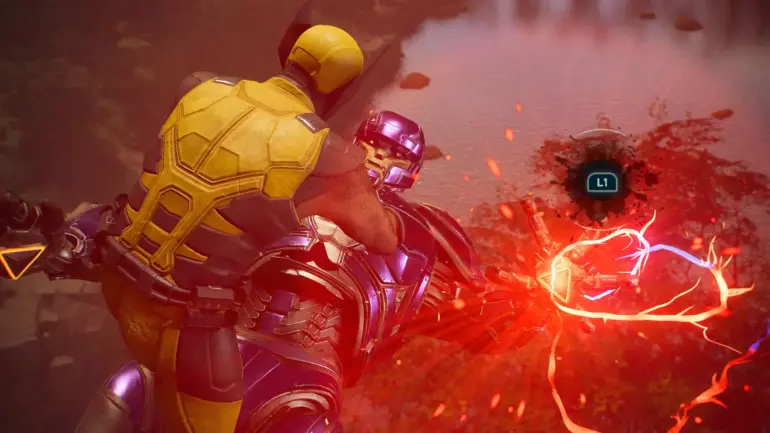 Wolverine clashes with a towering Sentinel.